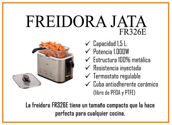 Review Jata  características de la Freidora FR326E de Jata