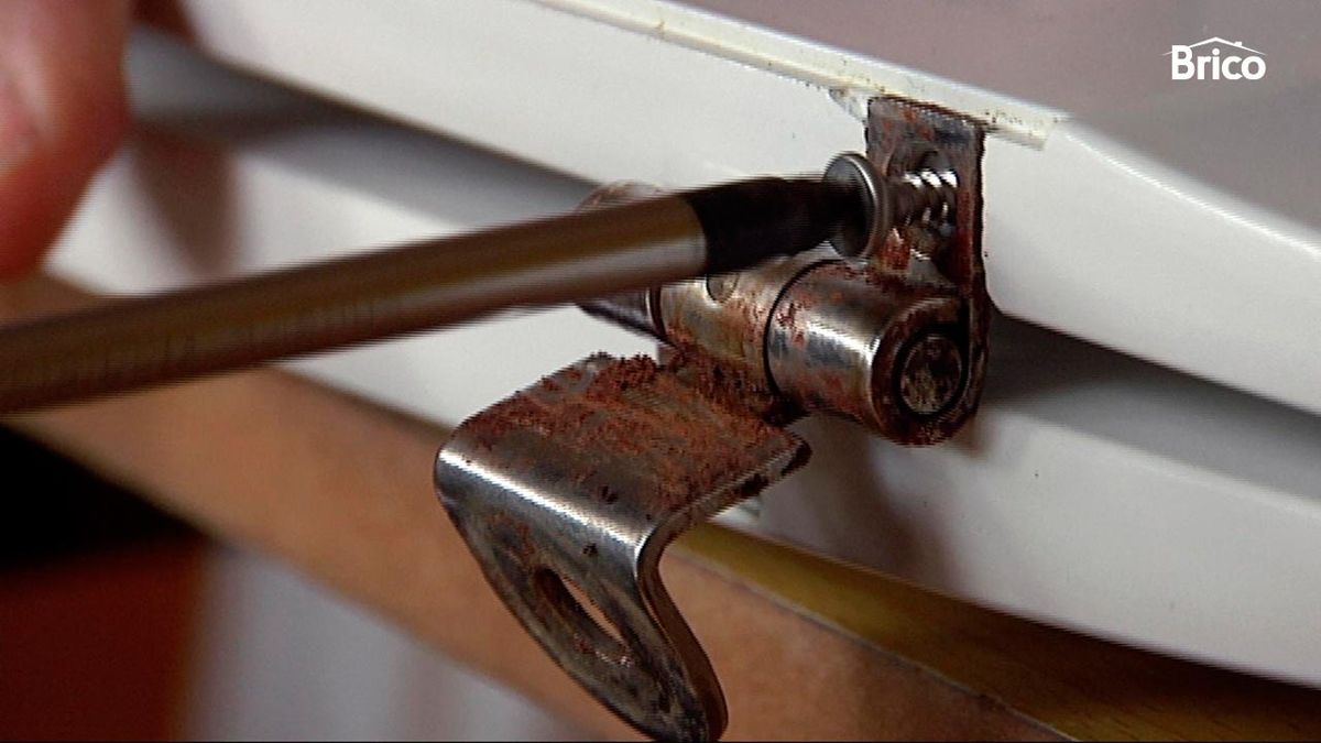 Sustituir bisagras de la tapa del wc paso 3