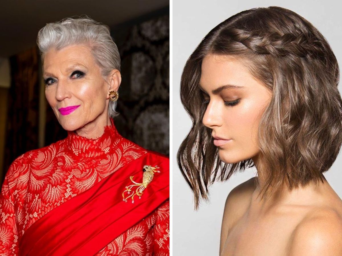 Pelo corto con tupé y con trenza floja lateral / Fotos: PInterest