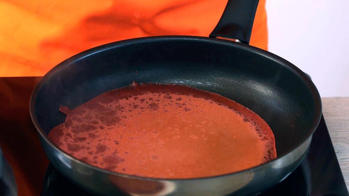 Receta de crepes red velvet para San Valentín  paso 5