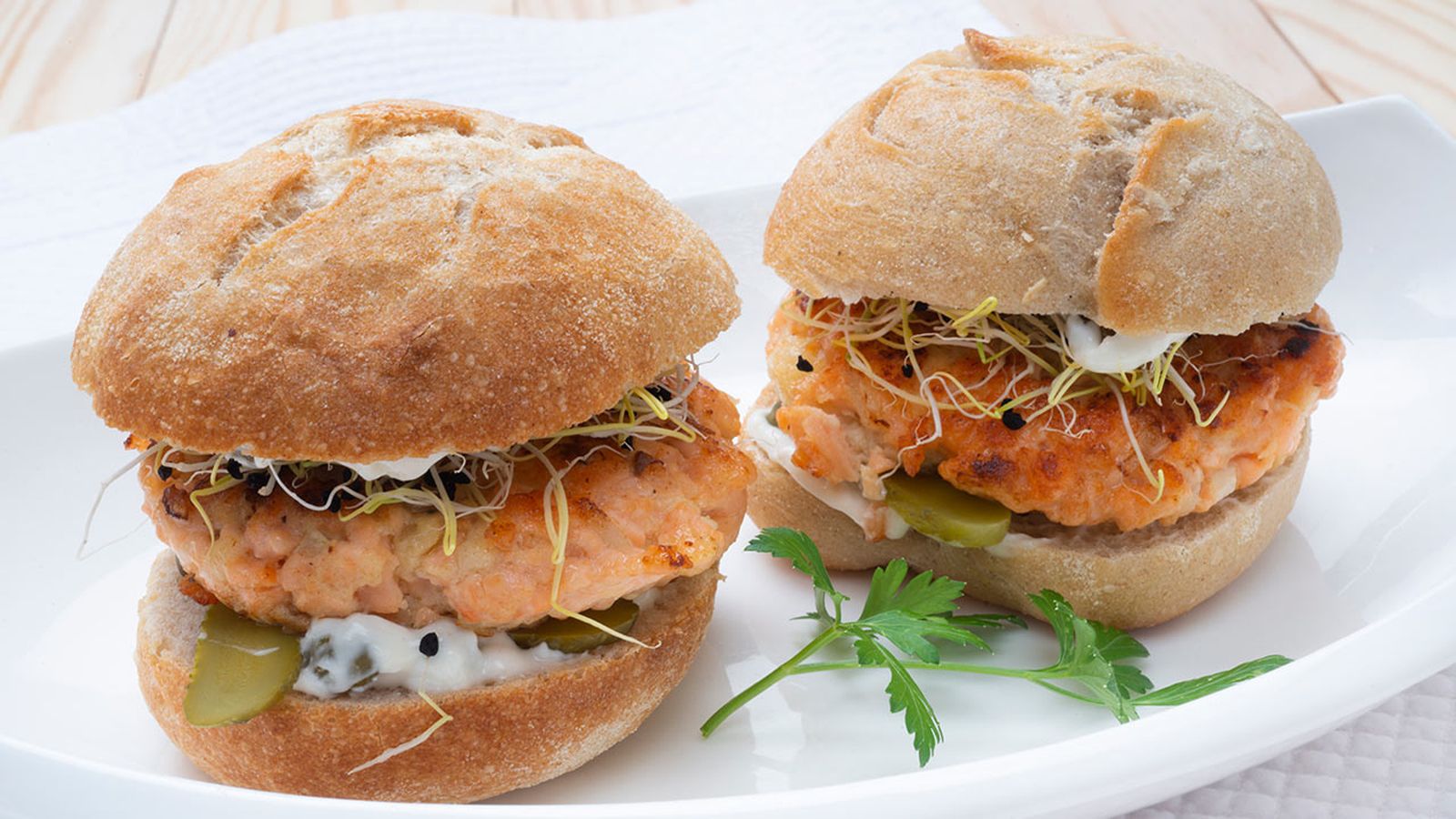 hamburguesa de salmon xl