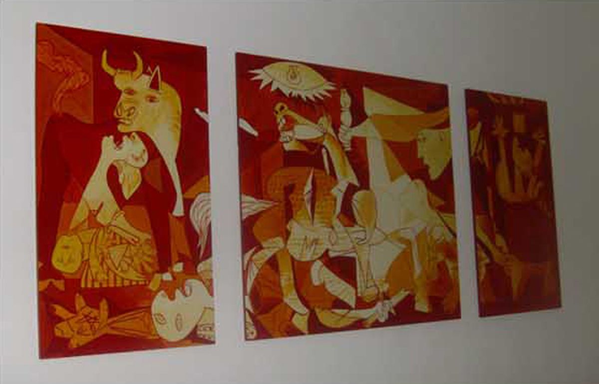 Pintar el cuadro Guernica en otros colores paso 5