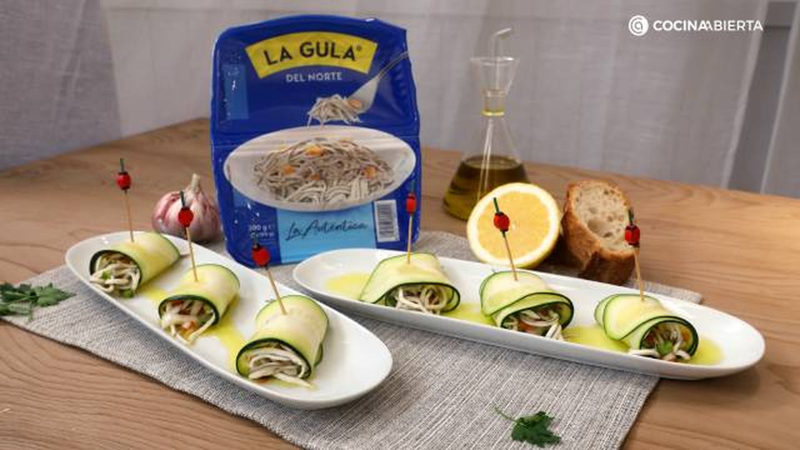Aguinaga rollitos calabacin gulas paso 6