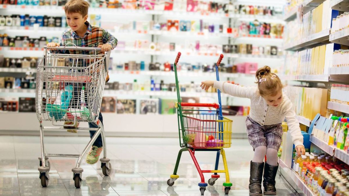 ninos supermercado