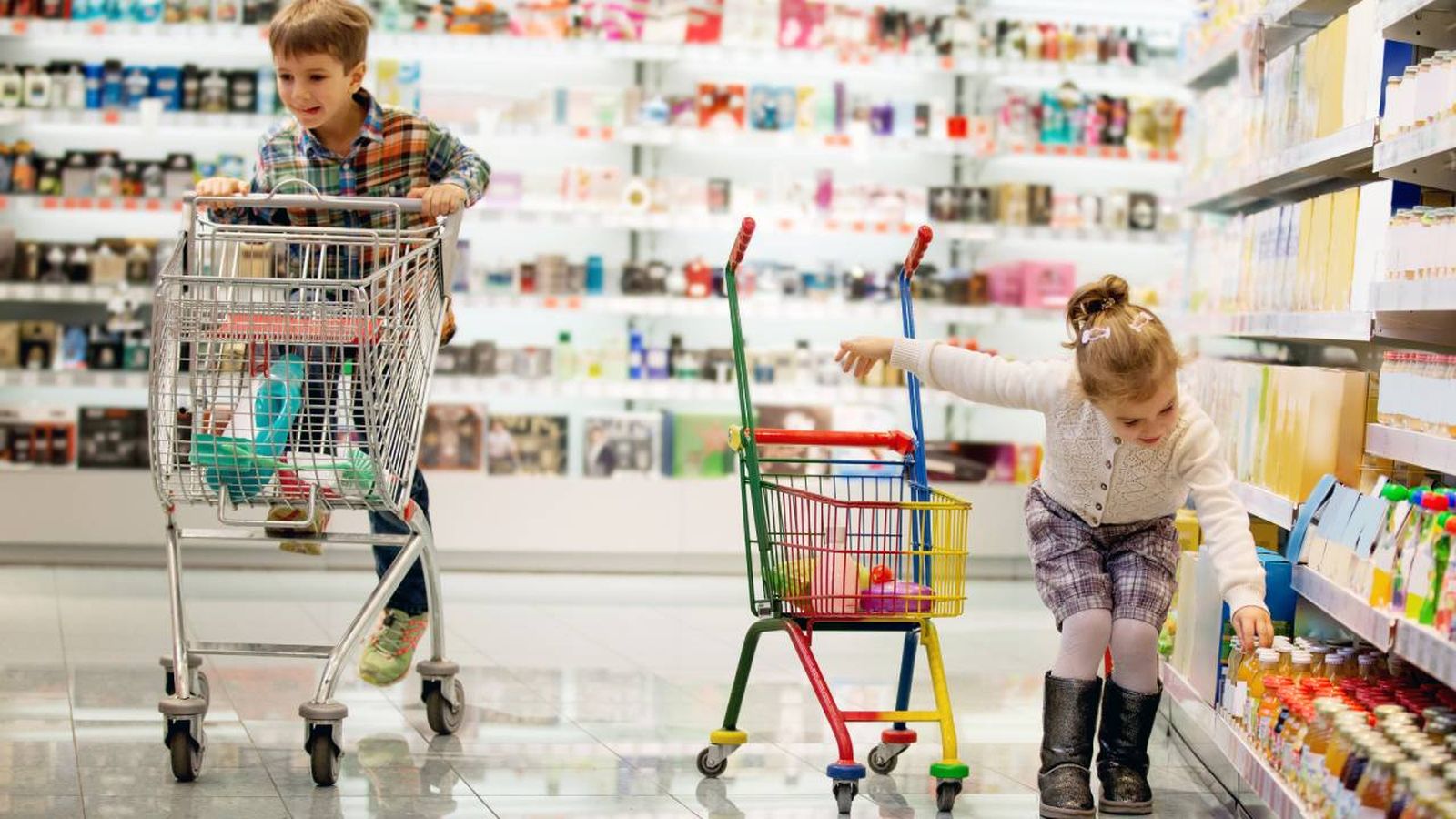 ninos supermercado