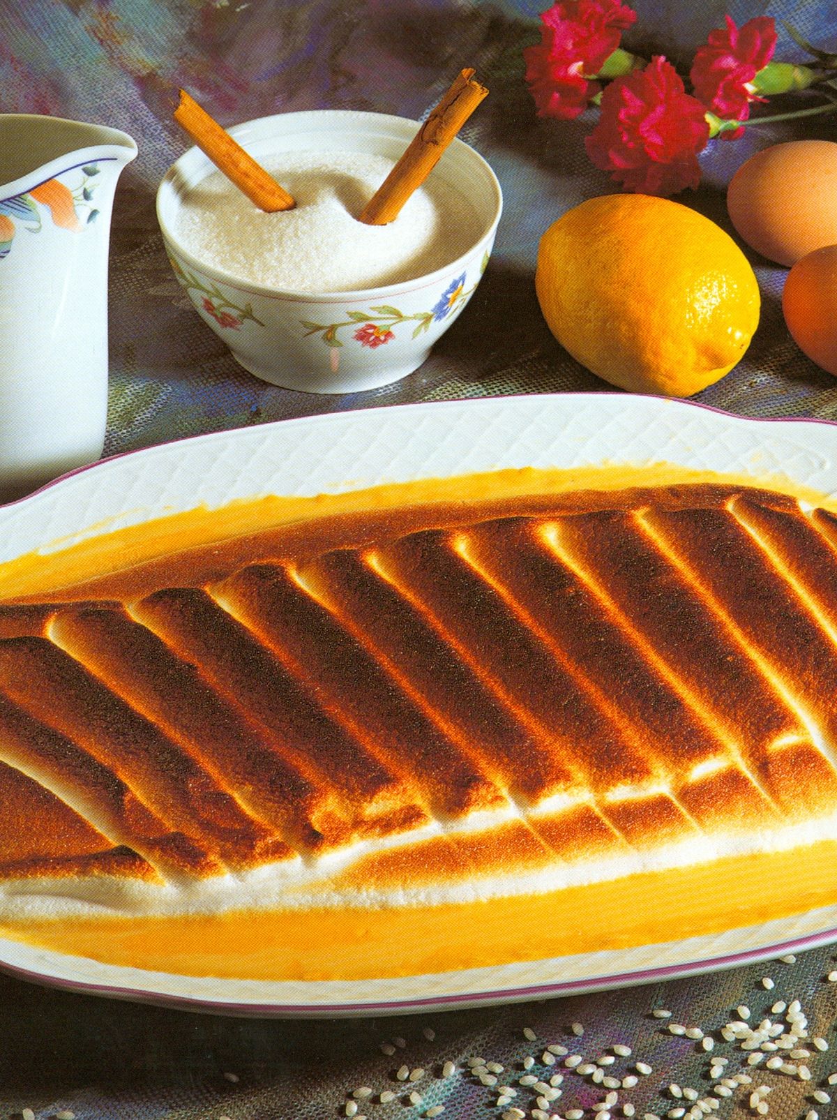 arroz con leche gratinado