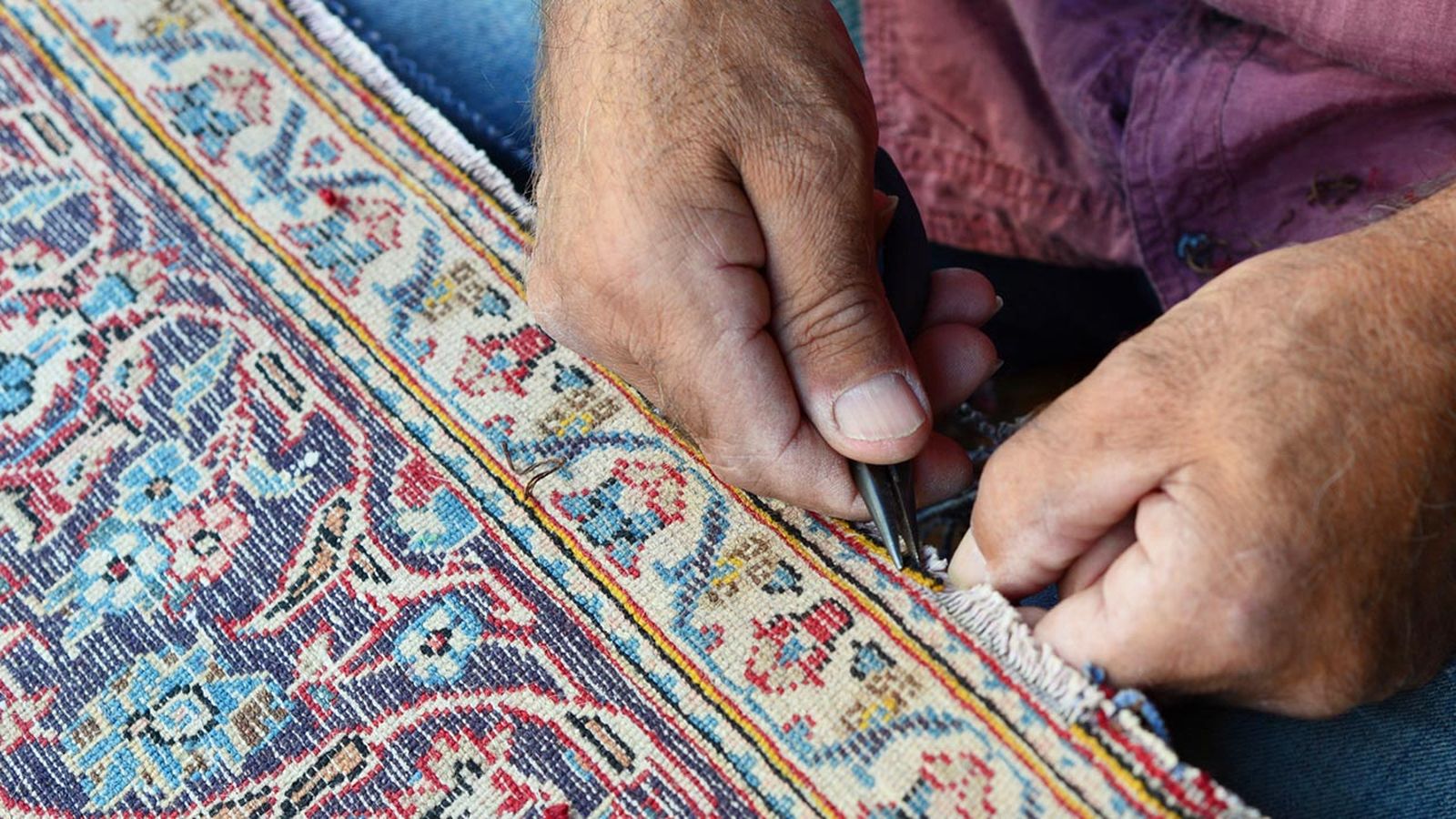 como arreglar borde alfombra