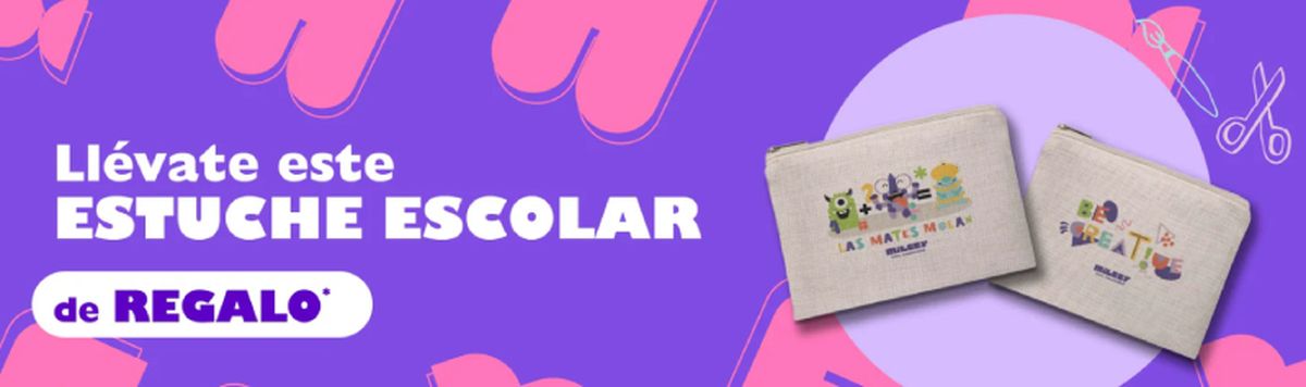 Estuche gratis a partir de 45 euros en Milbby.