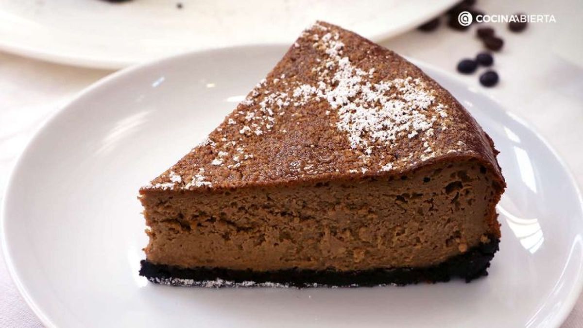Tarta de queso y café