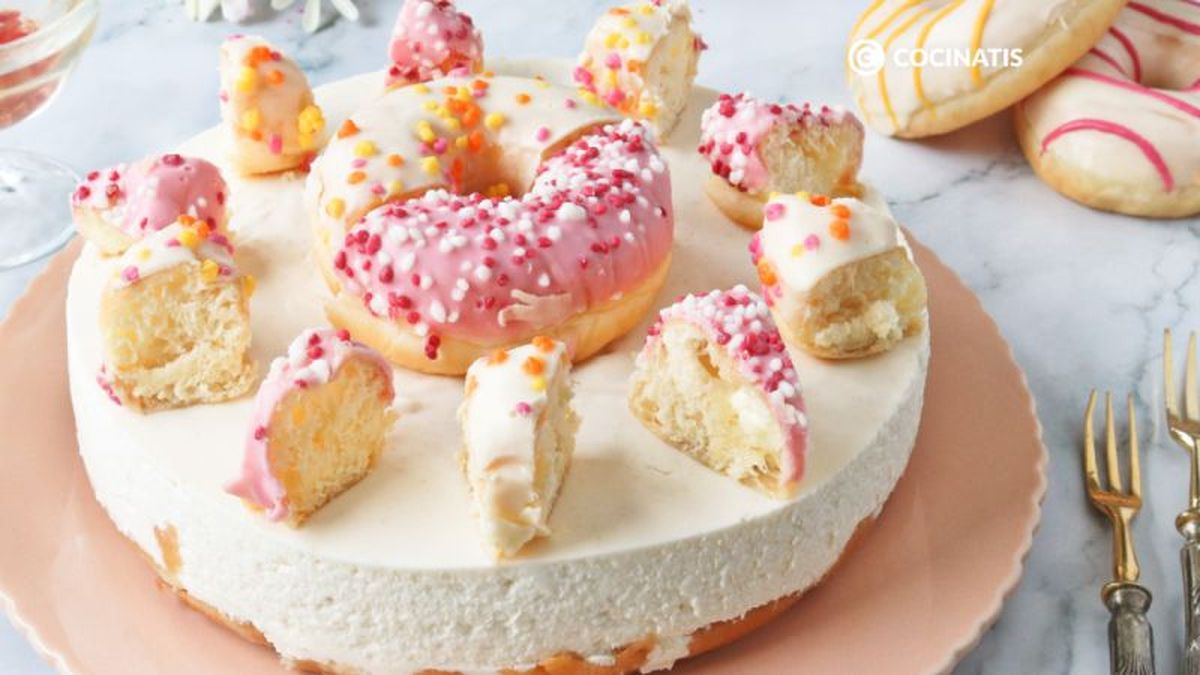 Tarta de Donuts cremosa