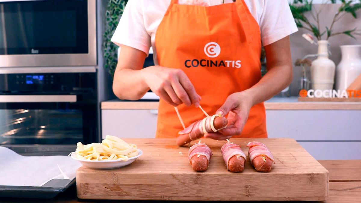 Salchichas momia para Halloween  paso 4