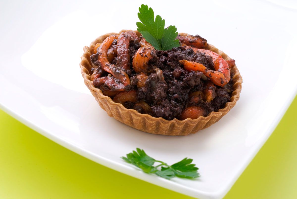 1217   Tartaletas con morcilla y morrones xl