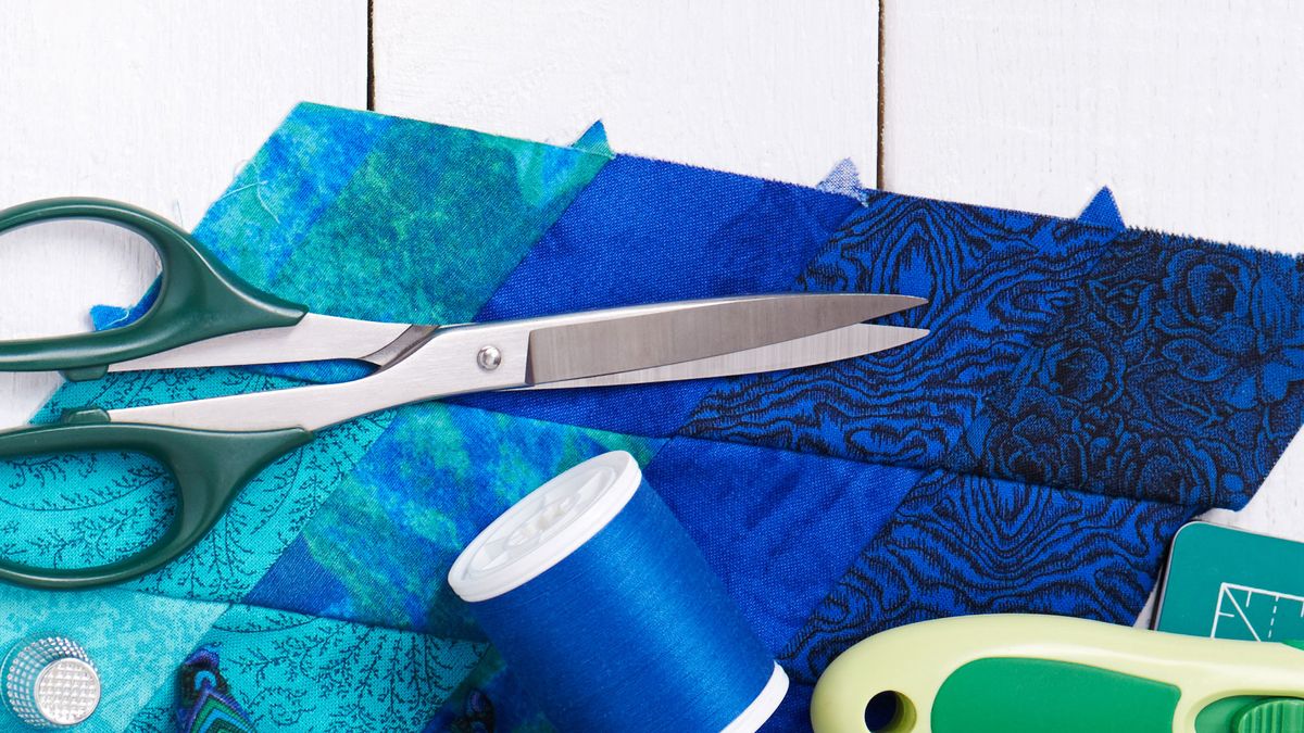 manualidades patchwork material tijeras