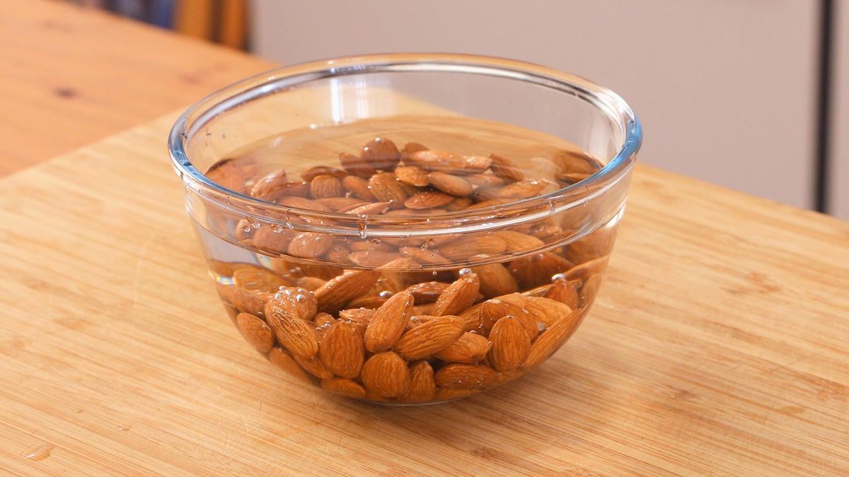 Leche de almendras casera sin azúcar   paso 1