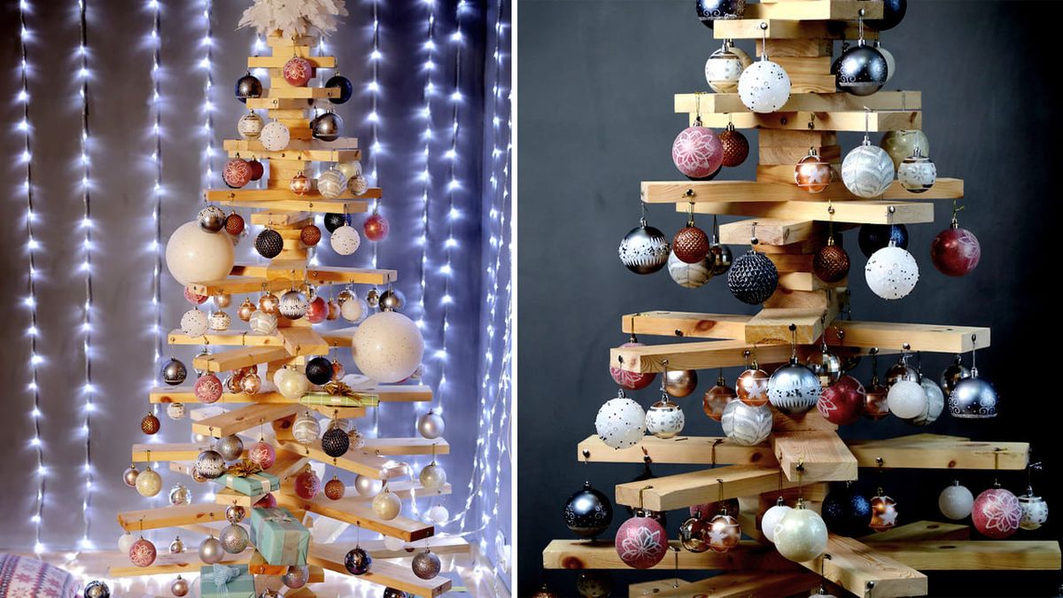 Bricomania 22 hacer arbol de navidad con listones de madera