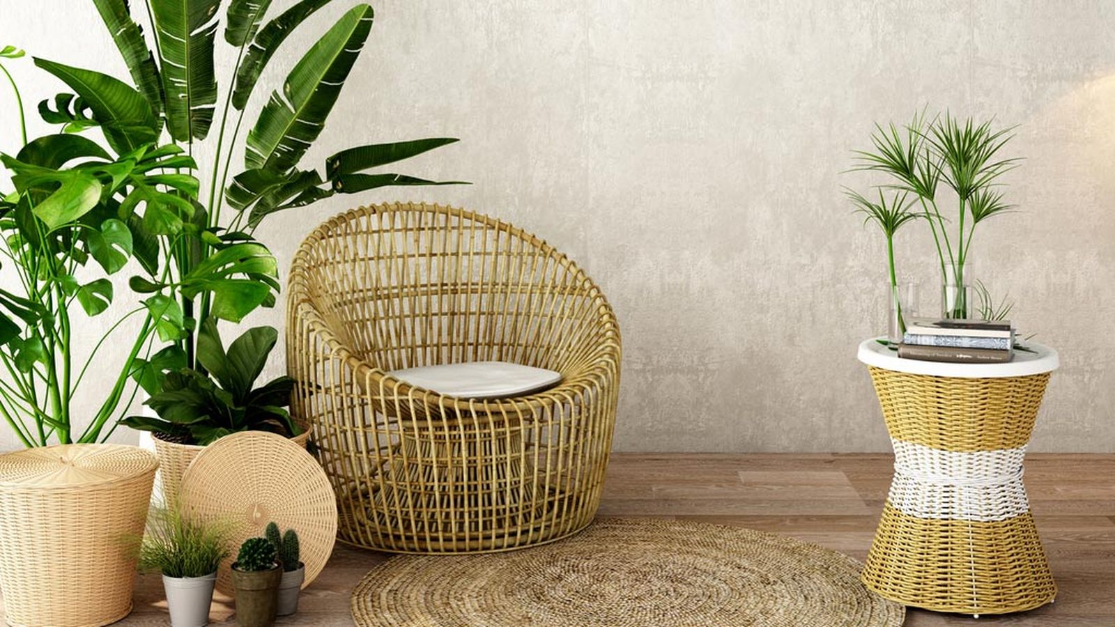 como decorar un patio interior muebles