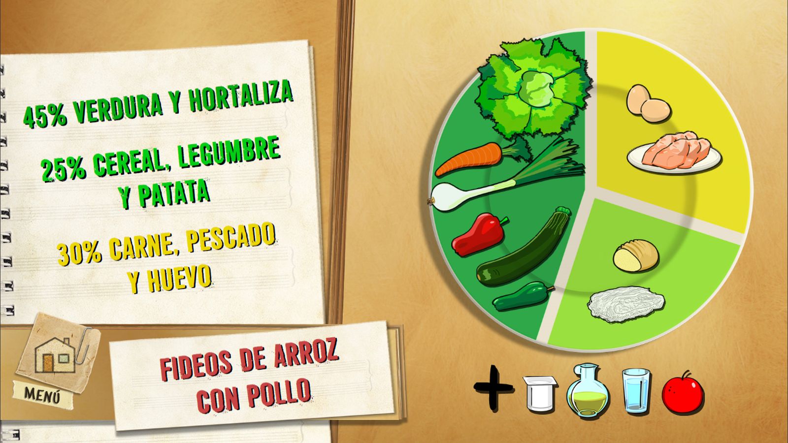 6026 1 Fideos de arroz con pollo (1388) plato