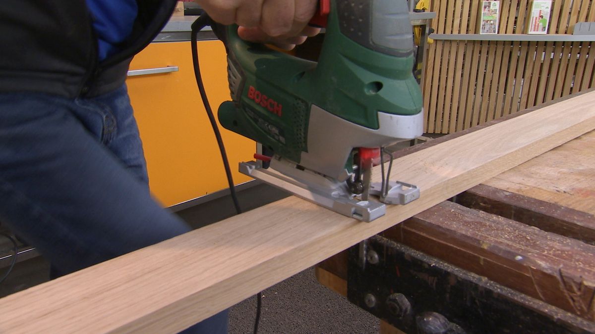 Mesa con revestimiento porcelánico paso 1