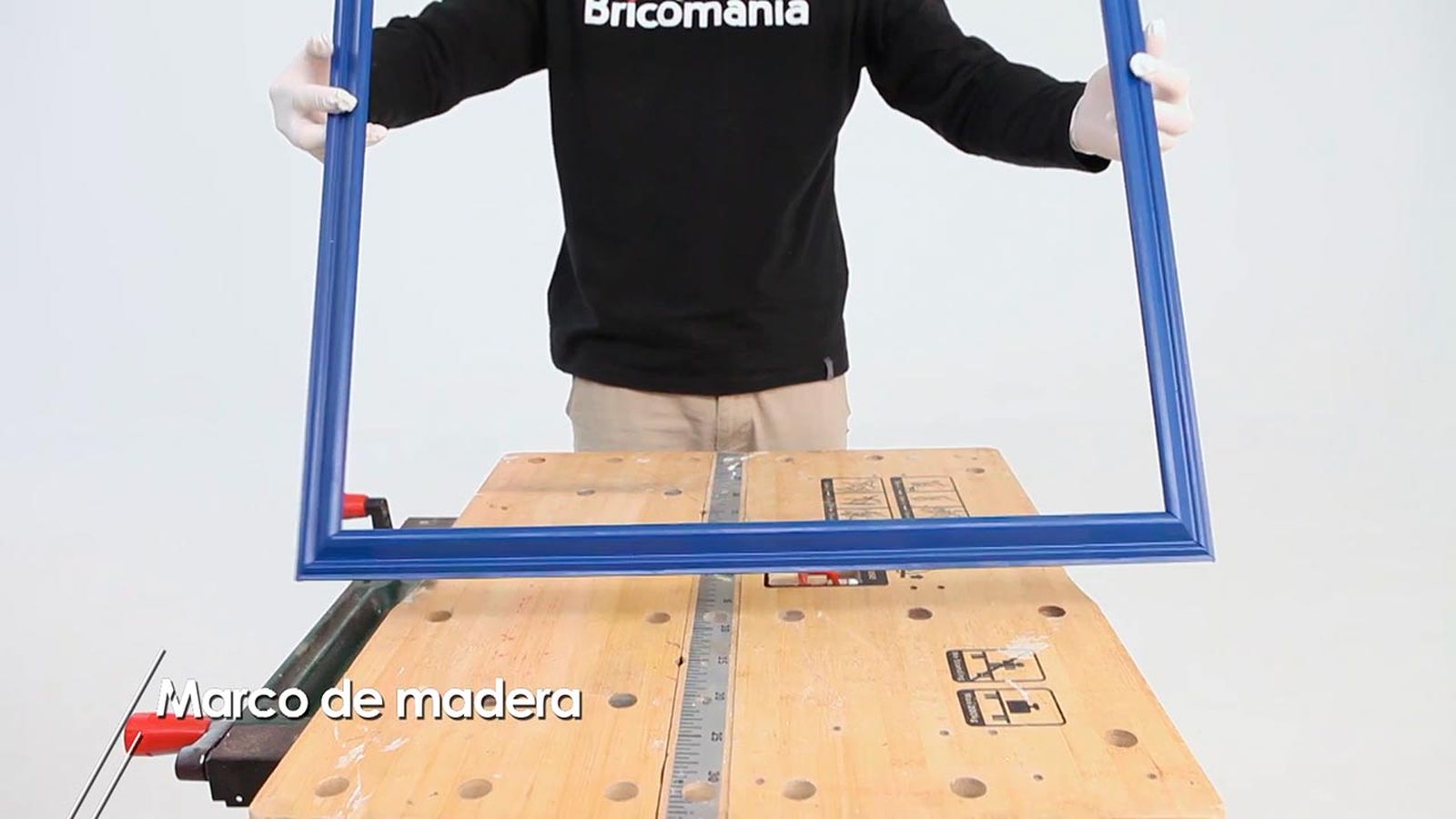 Como hacer un marco de madera con listones paso 5