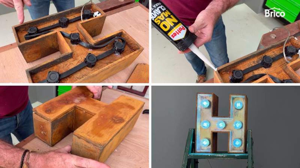 Pasos finales para hacer letras de madera