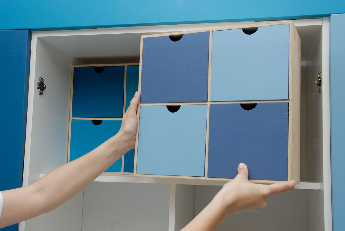 Transformación de armario multiusos en zapatero paso 8