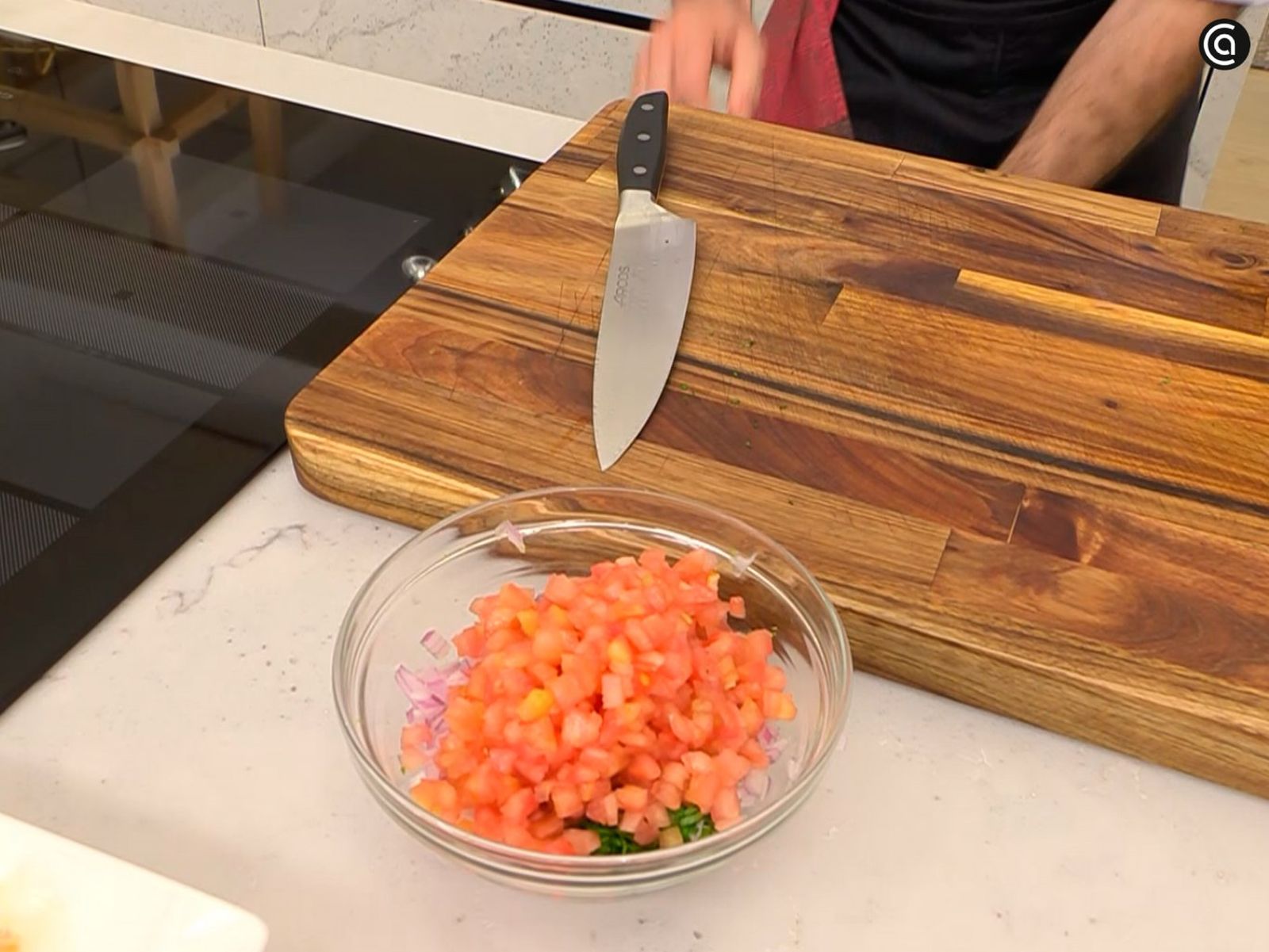 Gambas fritas con pico de gallo - paso 4