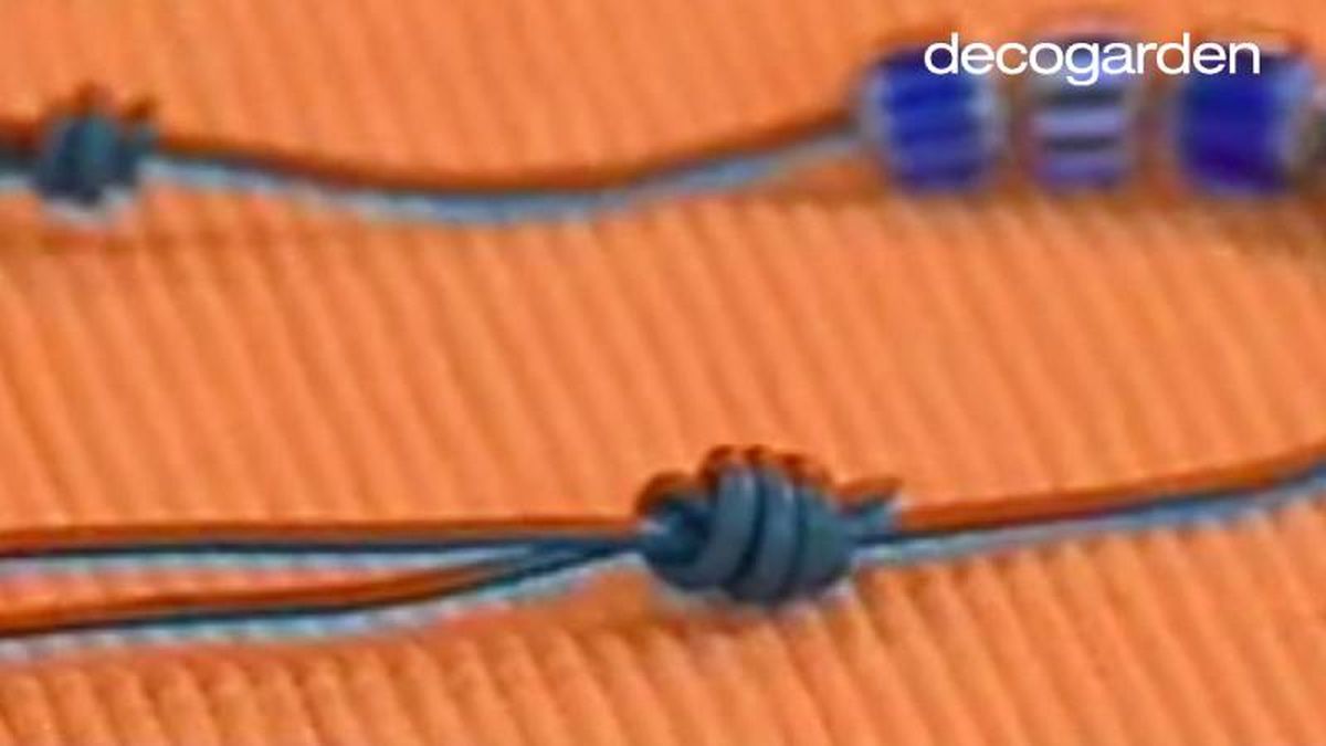 Nudo corredizo para collares y pulseras.