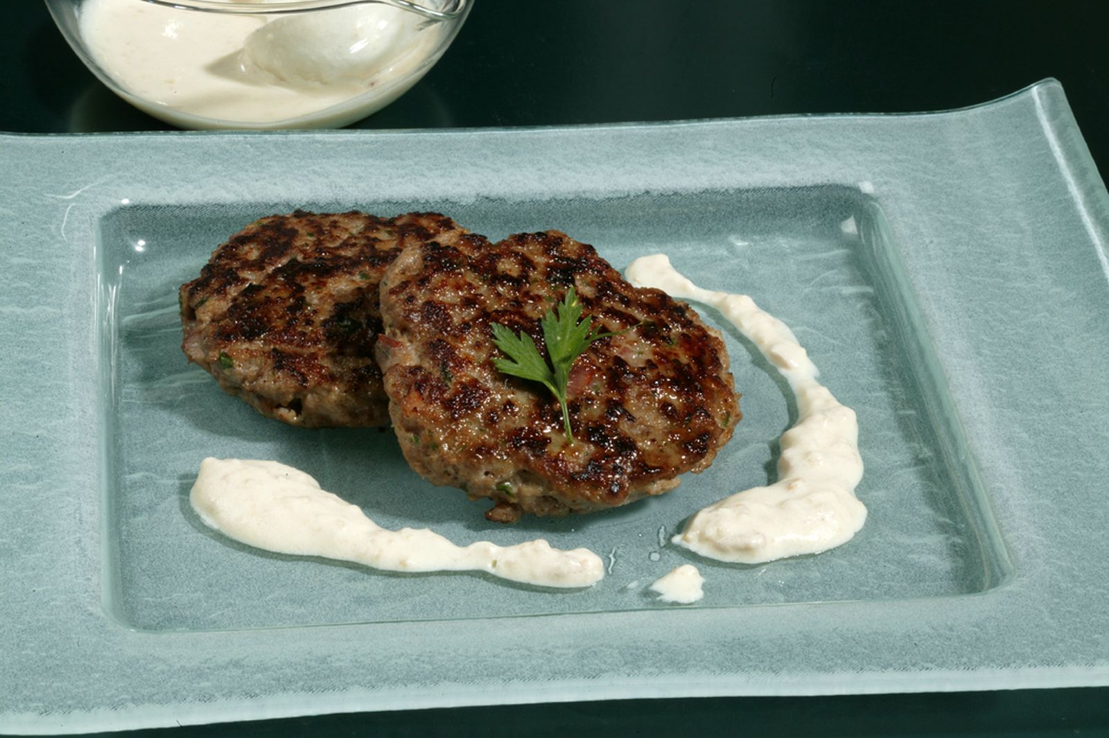 Hamburguesas  con panceta ahumada