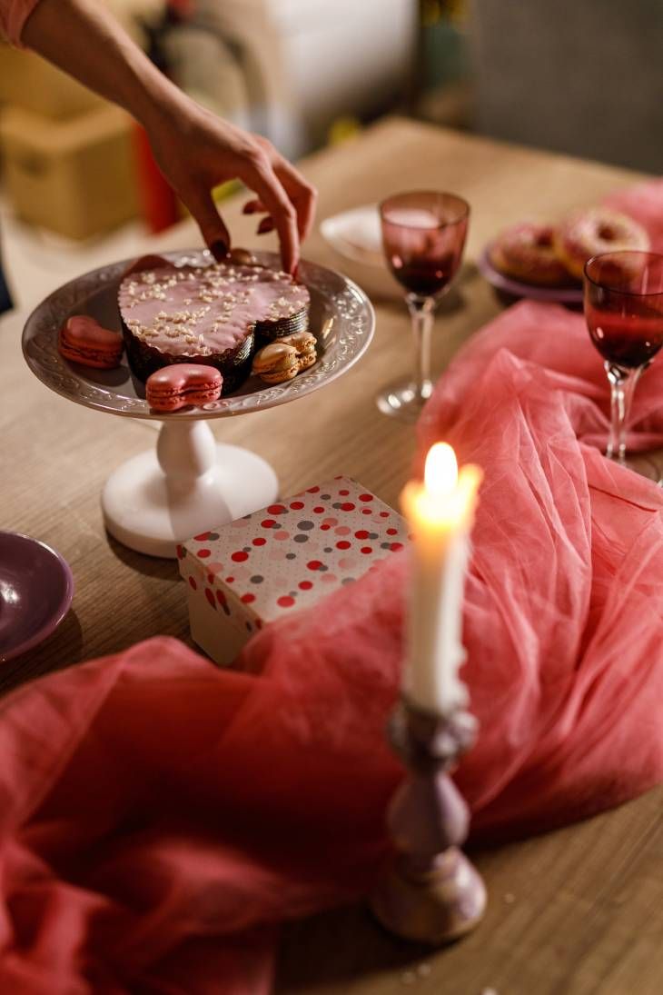 mesa de san valentin