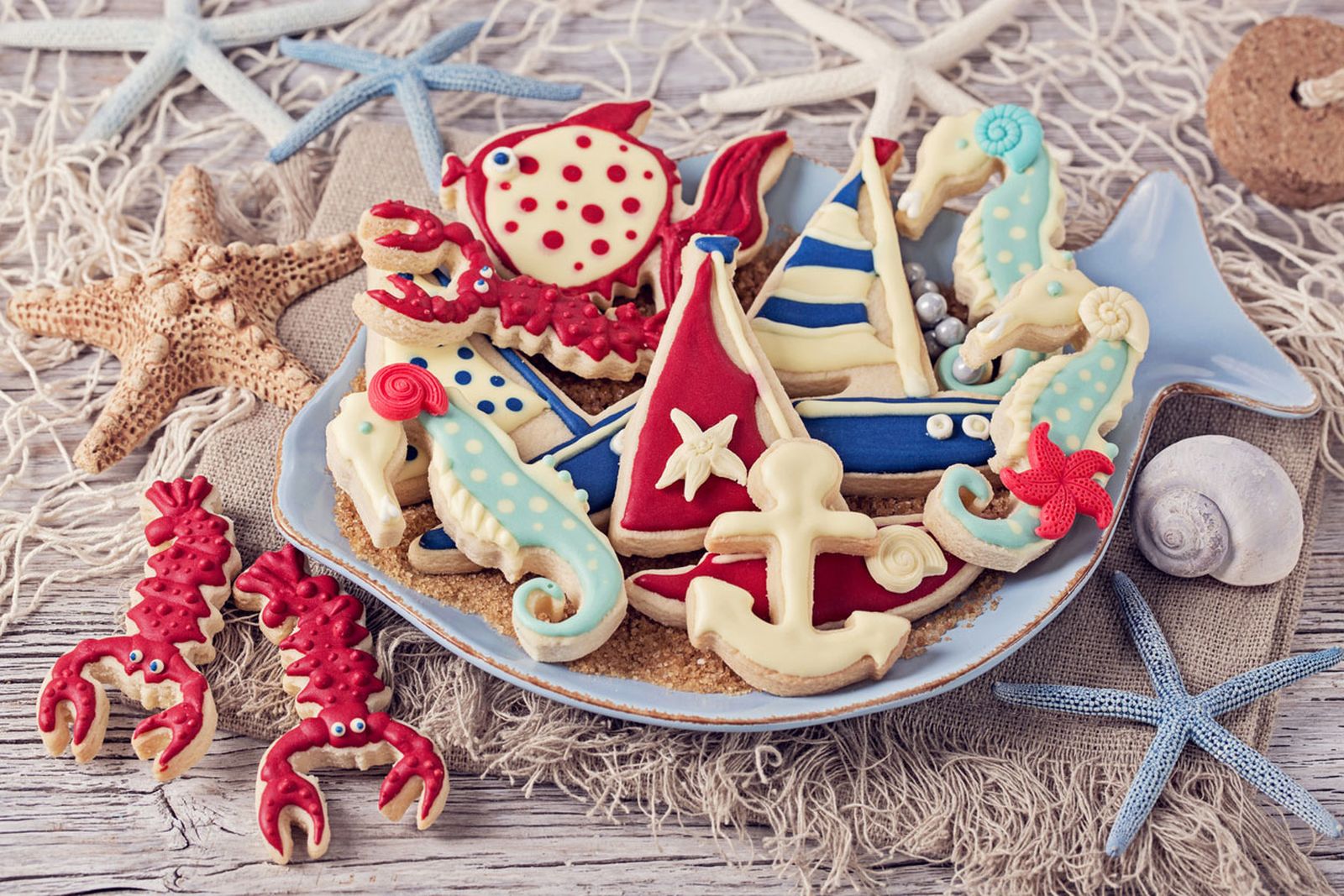 Decorar mesa de postres o cumpleaños de estilo marinero   vajilla