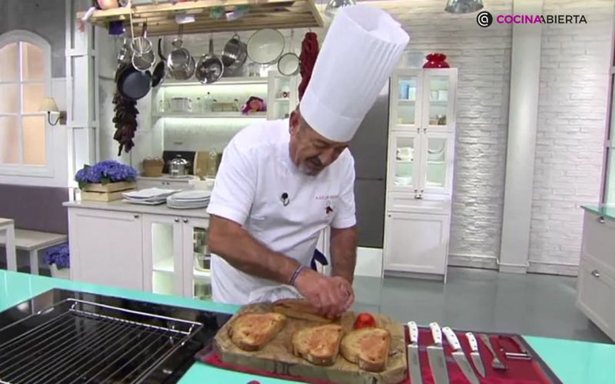 Tosta de jamón y queso - paso 1