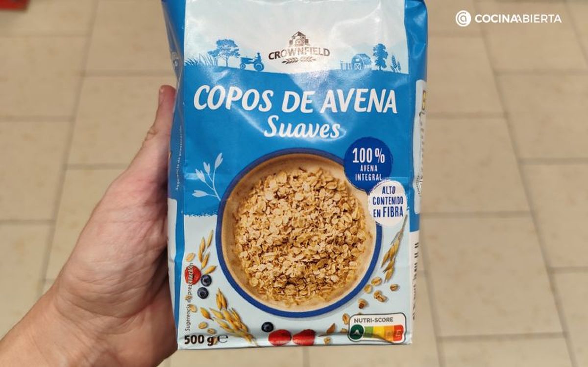 Utilizo los copos de avena suaves de Lidl para elaborar gachas, tortitas, leche de avena...