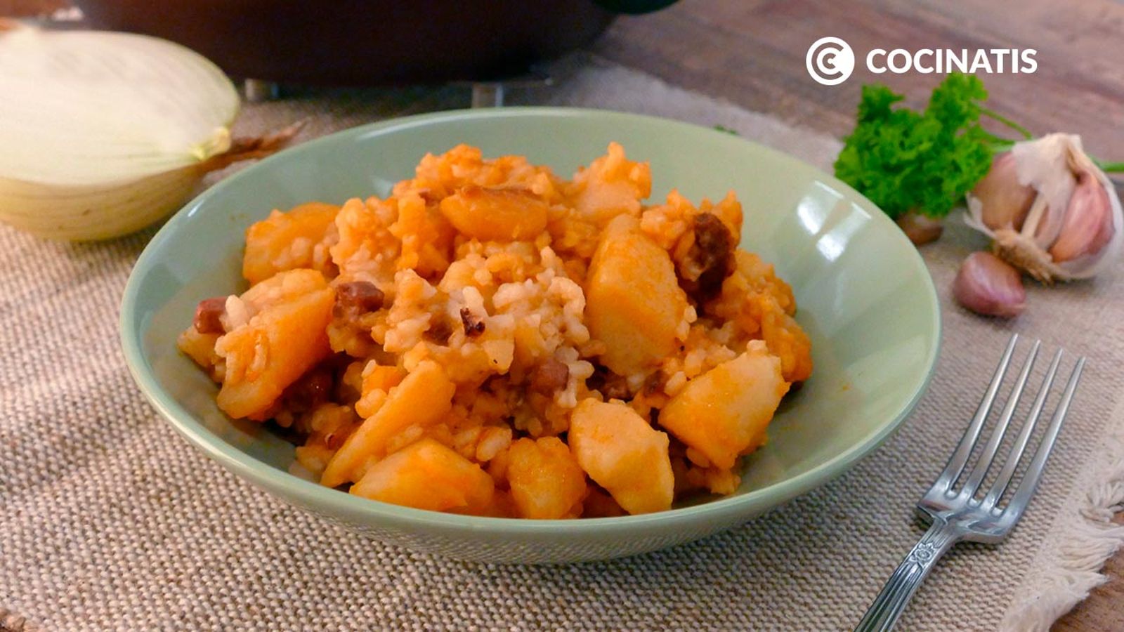 Receta de arroz con patatas