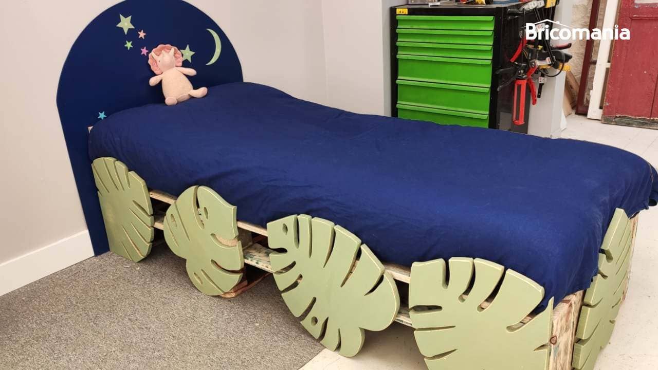 cama con palets