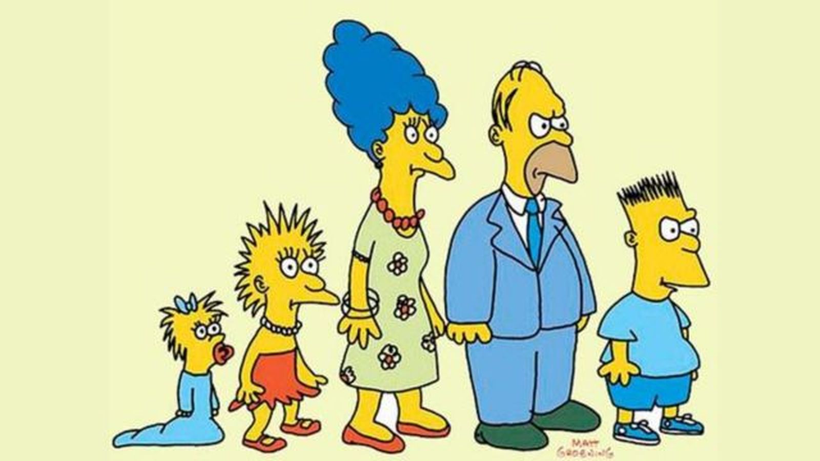 Primeros dibujos de The Simpsons.