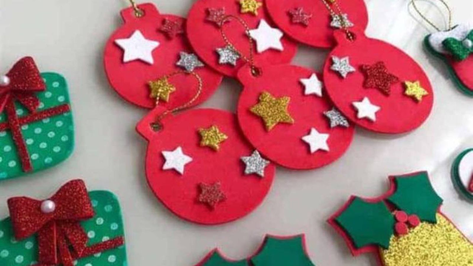 adornos navidad arbol goma eva pinterest como fazer artesanatos