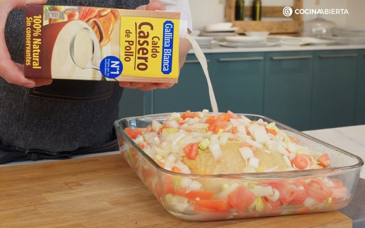 Redondo de pollo al horno - paso 3