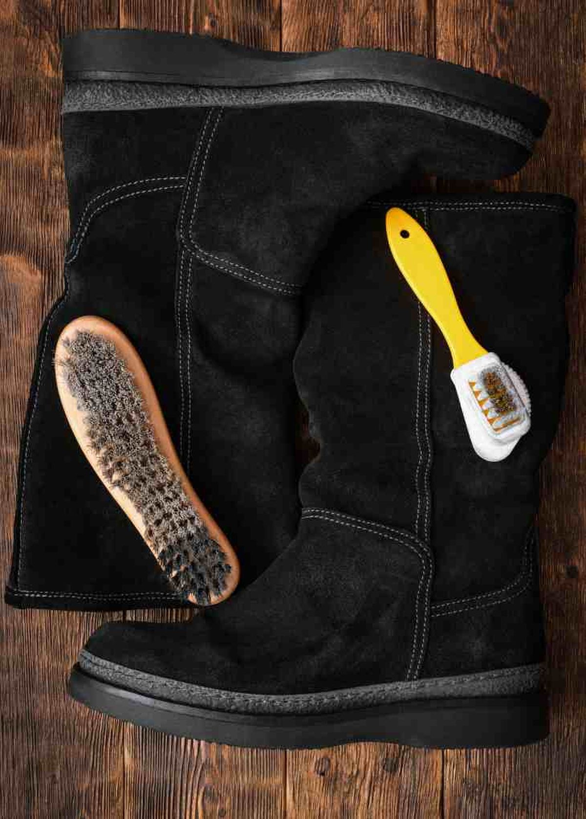 limpiar botas de ante pasos