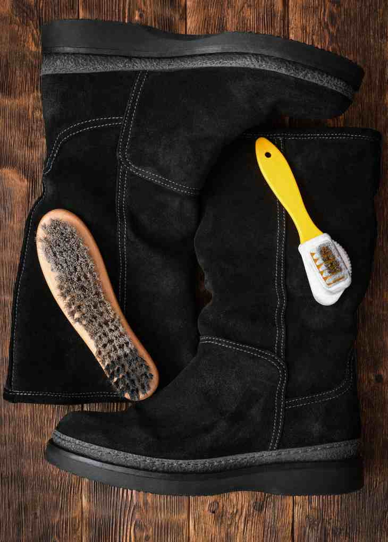 limpiar botas de ante pasos