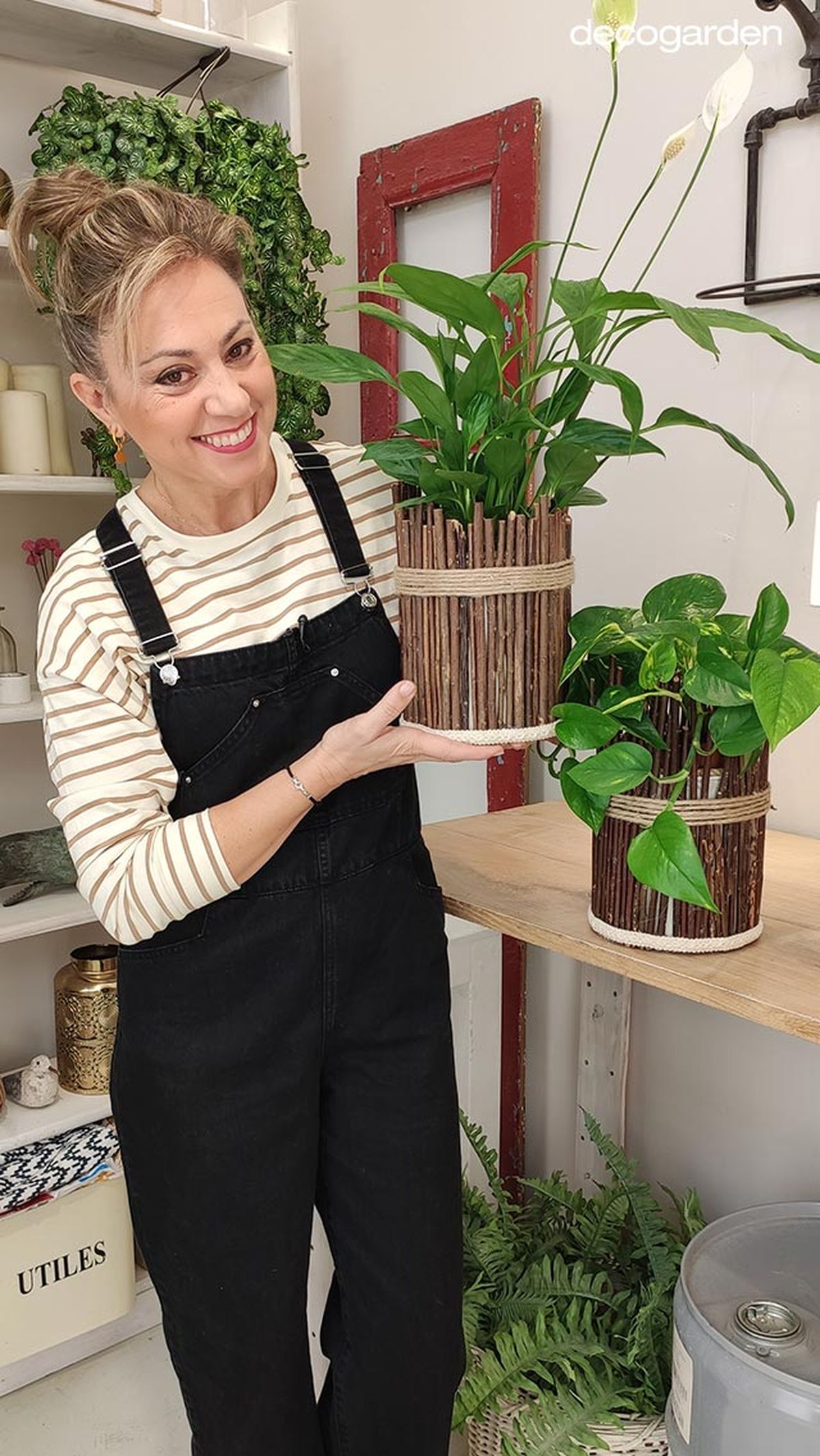 como hacer una maceta reciclando bote pintura v logo