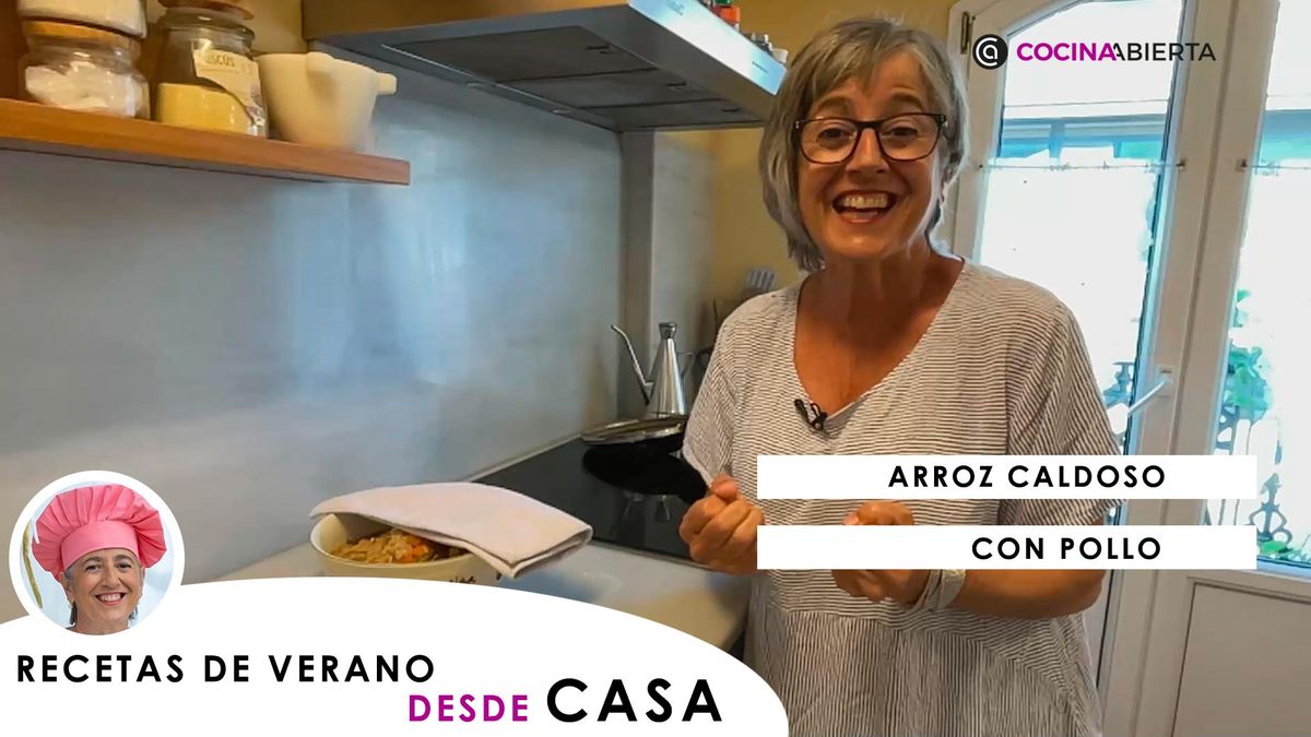 arroz caldoso con pollo miniatura cocina abierta