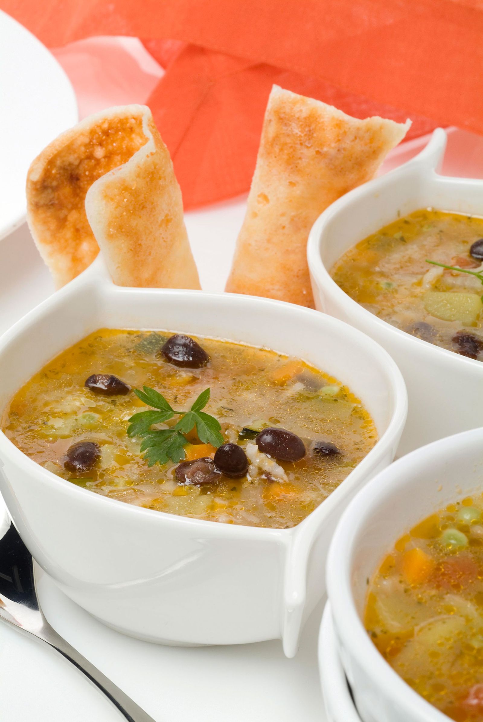 Sopa minestrone a la milanesa