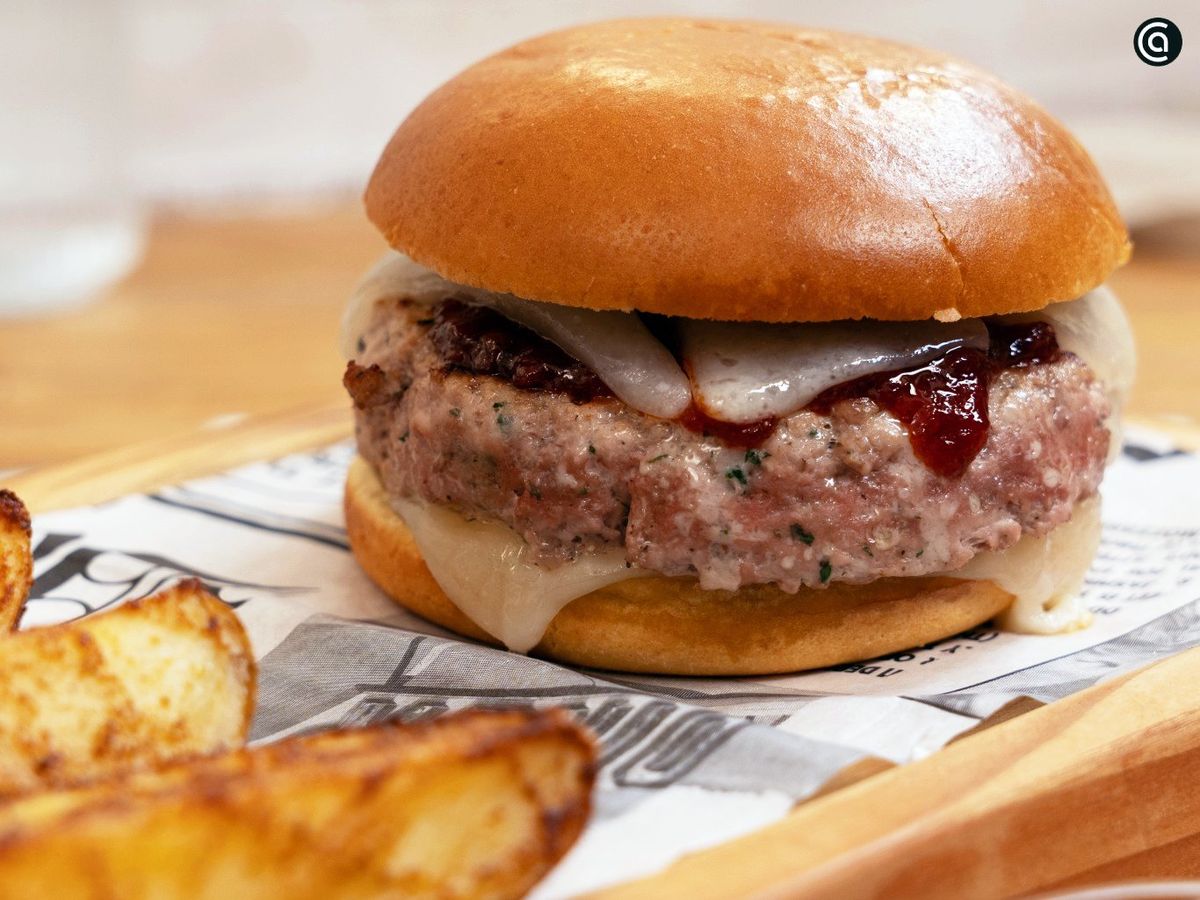 Hamburguesa con queso de cabra - paso 5