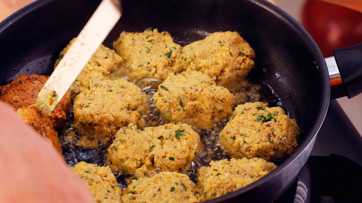 Receta de falafel con salsa de yogur   paso 4