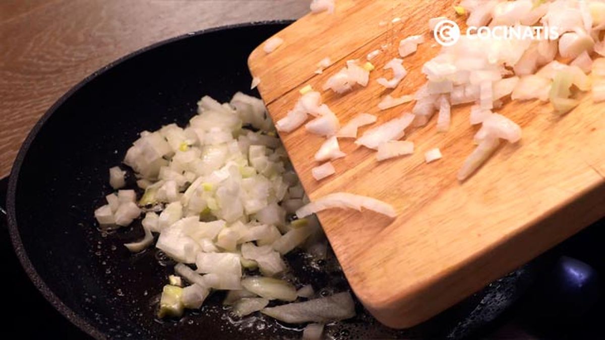Receta de risotto mar y montaña  paso 3