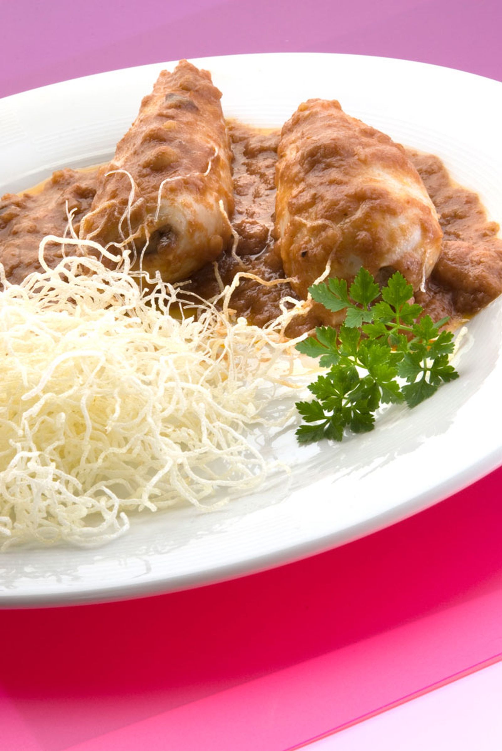 Calamares rellenos de setas