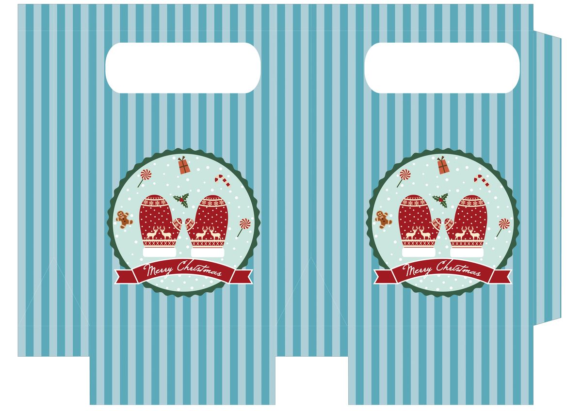 Bolsas pequeñas de Navidad para imprimir 5