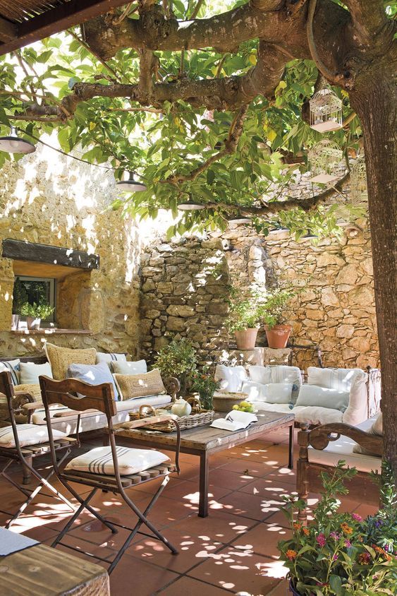 patio interior estilo rustico 1