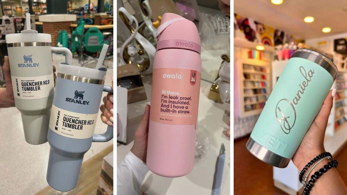 Tres termos virales: Stanley, Owala y Yeti