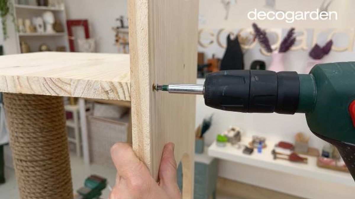 como hacer un gimnasio para gatos paso 8